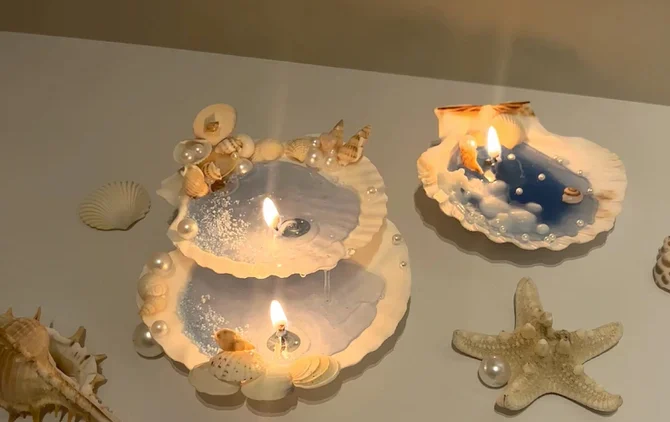 Coastal Scallop Romance Candle Coastal Scallop Romance Candle
